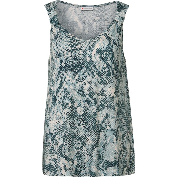 STREET ONE Top modrozelená / svetlomodrá / biela 64603104