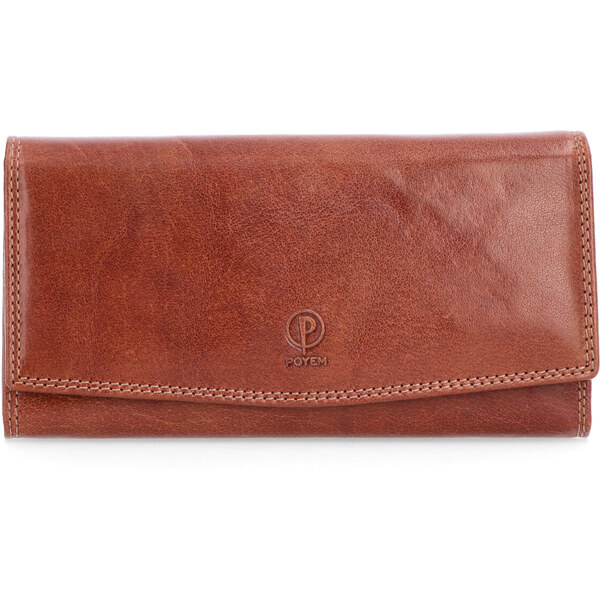 Dámska kožená peňaženka Poyem koňaková 5215 Poyem KO 17715474