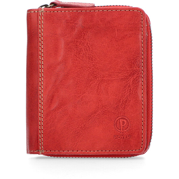 Dámska kožená peňaženka Poyem červená 5217 Poyem CV 17715115