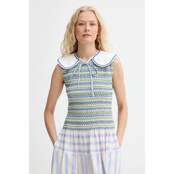 Ozdobný džínsový golier Renewed creative upcycling 64721815