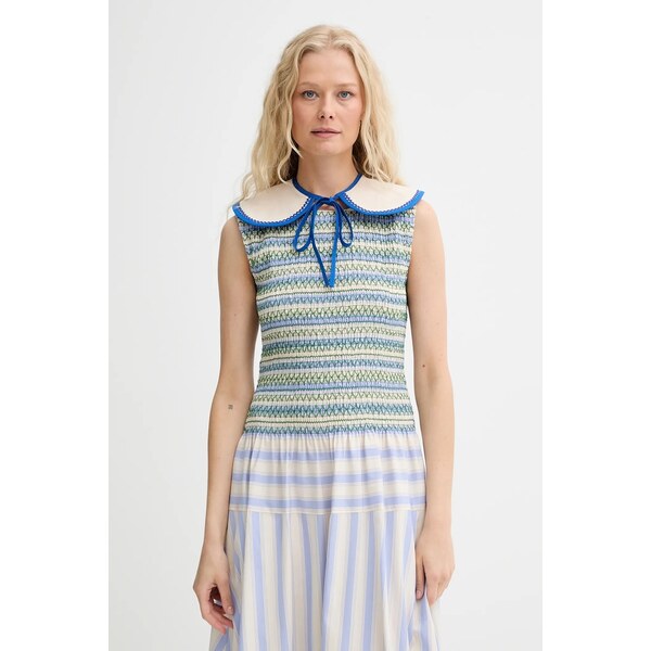 Ozdobný džínsový golier Renewed creative upcycling 64721816