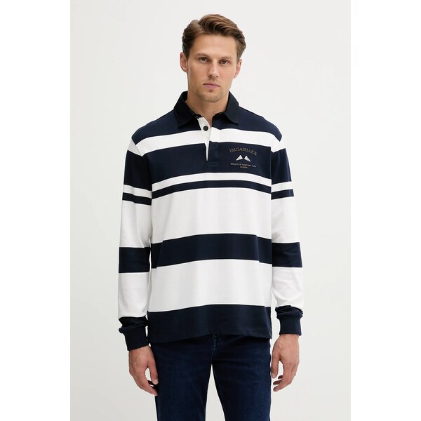 Bavlnené tričko s dlhým rukávom Paul&Shark Knitwear 64722673