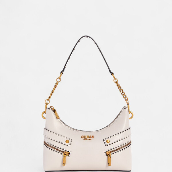 Krémová kabelka Guess Trissa přes rameno 56208 64722635