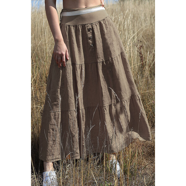 Glara Lanová sukňa 64727538