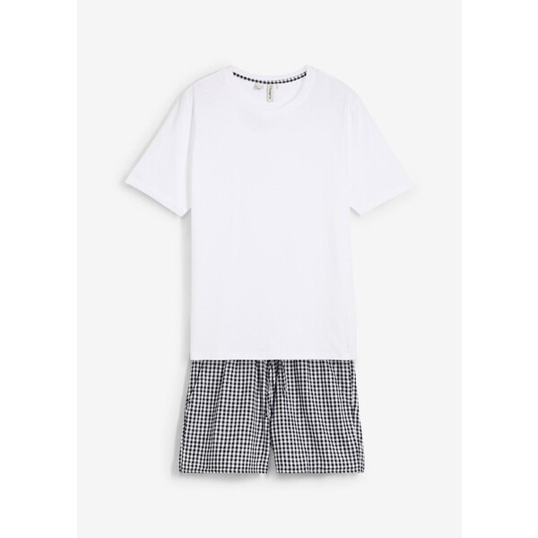 bonprix Krátke pyžamo z čistej bavlny s krátkymi rukávmi (2-dielne), 64727886