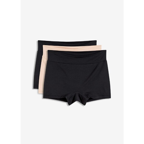 bonprix Boxerky, maxi, dámske (3 ks v balení) z mäkkého modálu, farba 64727890