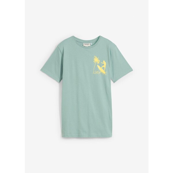 bonprix Tričko z čistej bavlny, farba zelená 64727941