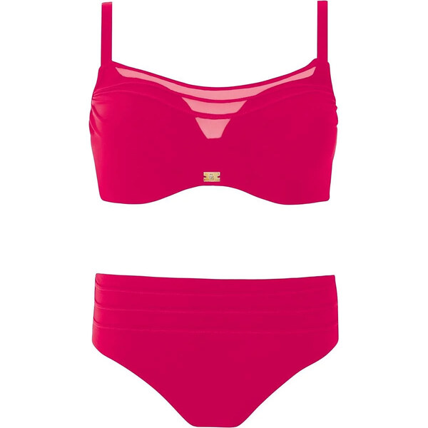Dámske dvojdielne plavky Monte Carlo 3 S940V1MO3 tmavo ružové - Self 64729061