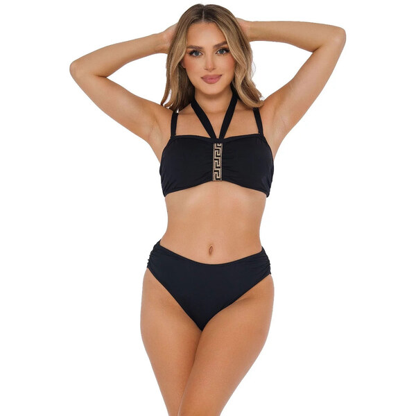 Dámske dvojdielne plavky Athens 3 S939AH3 Black - Self 64729048