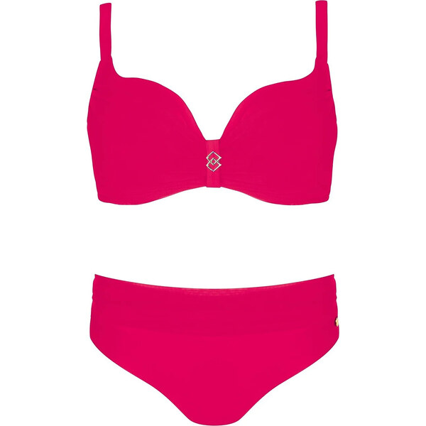 Dámske dvojdielne plavky S940V1CU4 Alcudia 4 tmavo ružová - Self 64729444