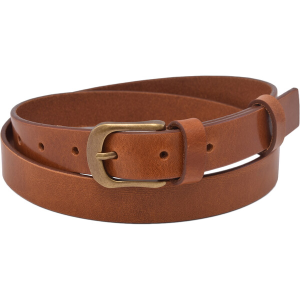 Mercucio Kožený dámsky opasok 720-25-41 koňak pracka Šarlota 64729610