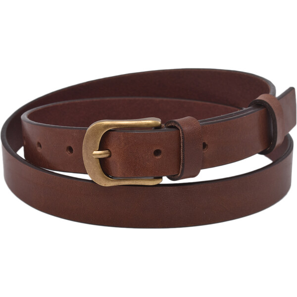 Mercucio Kožený dámsky opasok 720-25-42 tmavohnedý pracka Šarlota 64729611