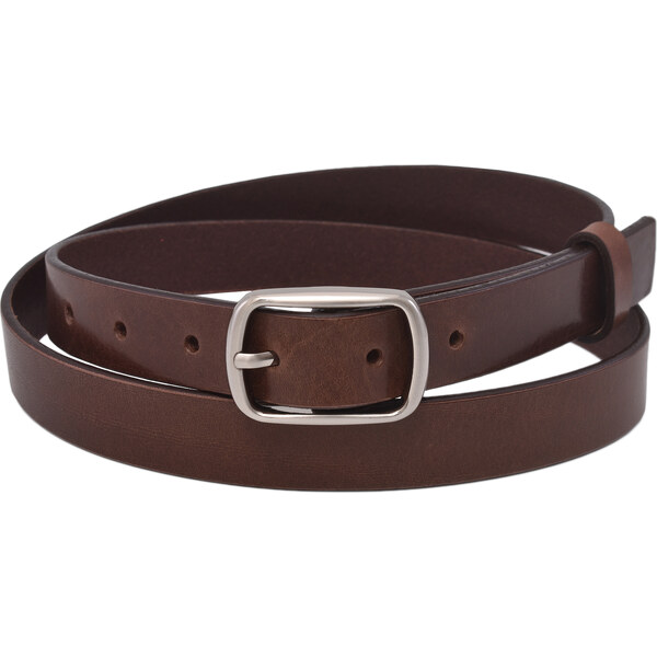 Mercucio Kožený dámsky opasok 720-25-44 tmavohnedý pracka Uršuľa 64729613