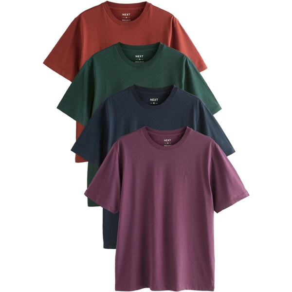 Next Tričko námornícka modrá / tmavozelená / cyklaménová / hrdzavo 65493669