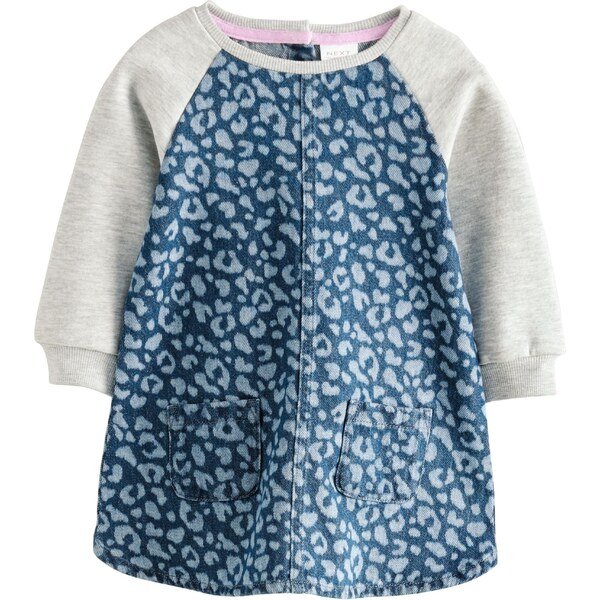 Next Šaty modrá denim / tmavomodrá / sivá melírovaná 65654824