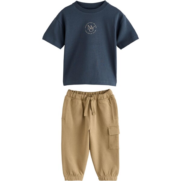 Next Set béžová / námornícka modrá 65654917