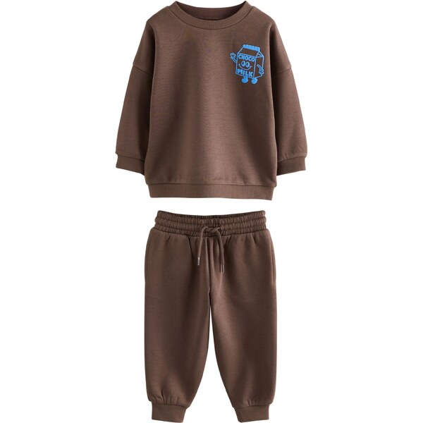 Next Joggingová súprava nebesky modrá / hnedá 65121169