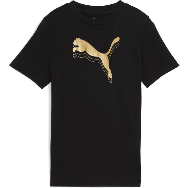 PUMA Tričko ESS zlatá / čierna 64731954