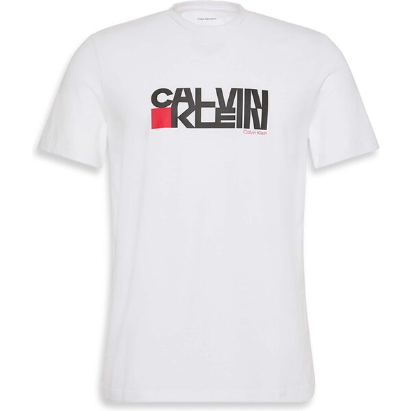 Calvin Klein Jeans Tričko červená / čierna / biela 64732026