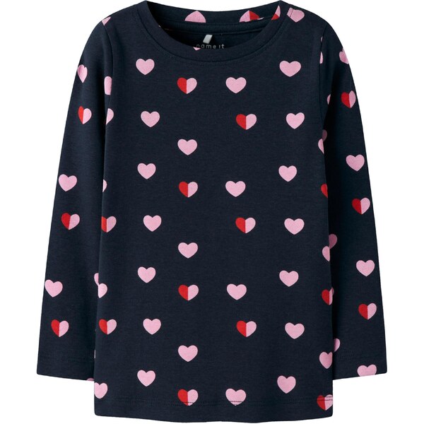 NAME IT Tričko NMFLEDABBU tmavomodrá / ružová / jasne červená 65608756