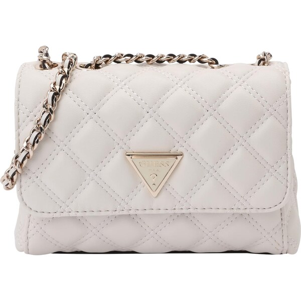 GUESS Taška cez rameno GIULLY II MINI 2 COMP CVRT FLP biela 65658422