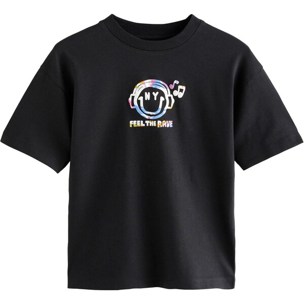 Next Tričko fialová / oranžová / čierna / biela 65879498