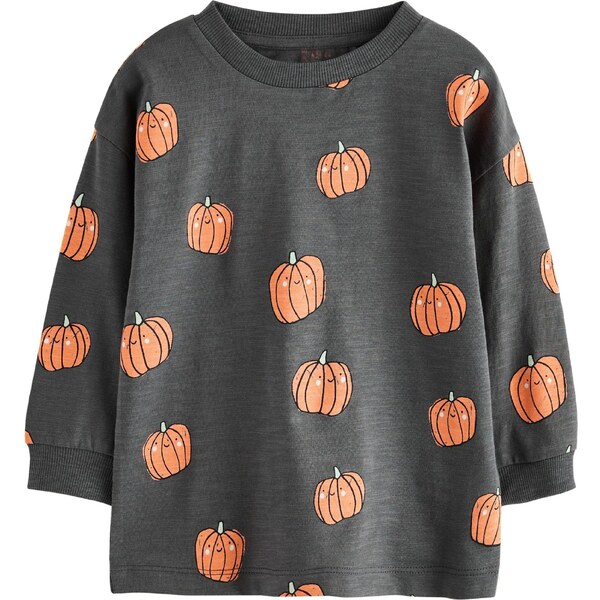 Next Tričko tmavosivá / zelená / oranžová 66017893