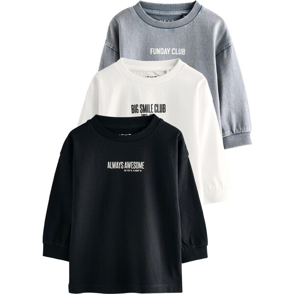 Next Tričko sivá / čierna / biela 65881680