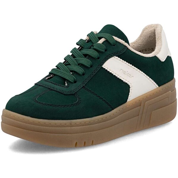 Dámske tenisky RIEKER M7602-54 zelená W5 64730500