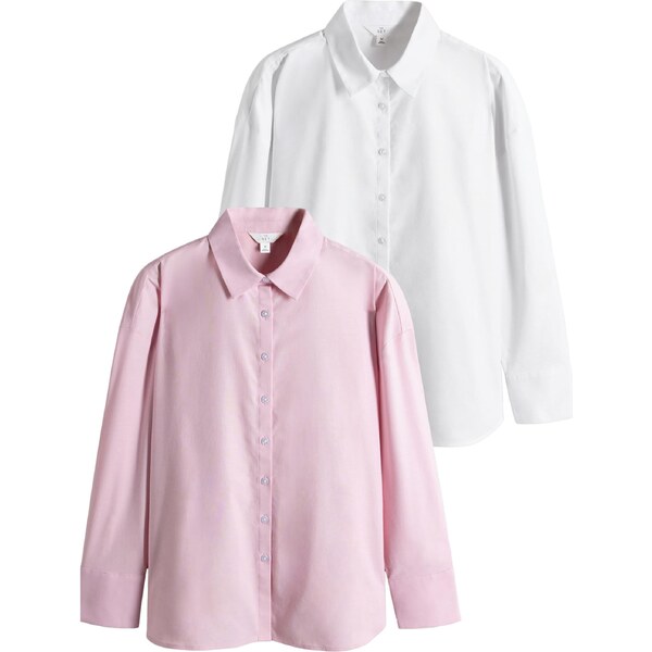 The Set Blúzka ružová / biela 65651787