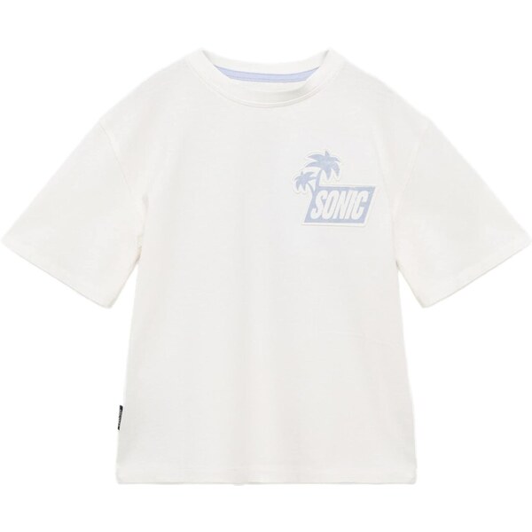 MANGO KIDS Tričko SONICFAS svetlomodrá / šedobiela 65656084