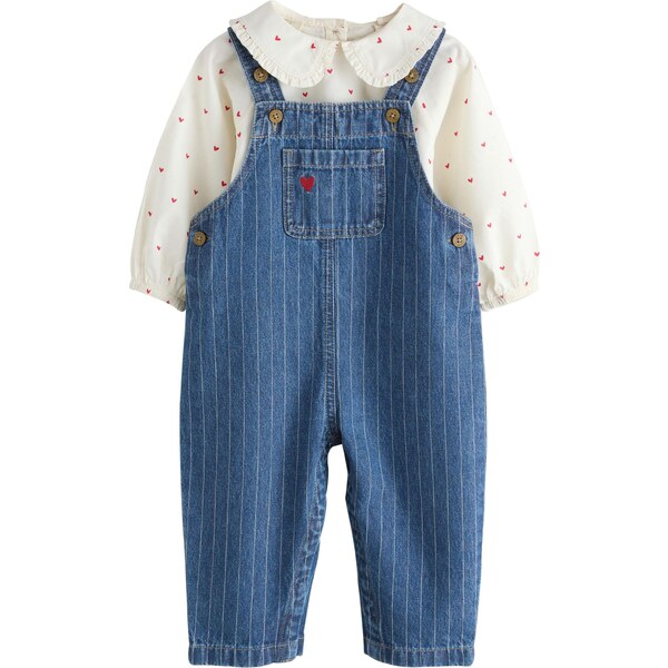 Next Set modrá denim / červená / biela 65883372