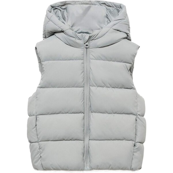 MANGO KIDS Vesta ALDOV pastelovo modrá 65300745