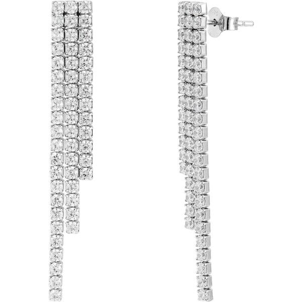 Olivie Svadobné dlhé strieborné náušnice 9609 64243561