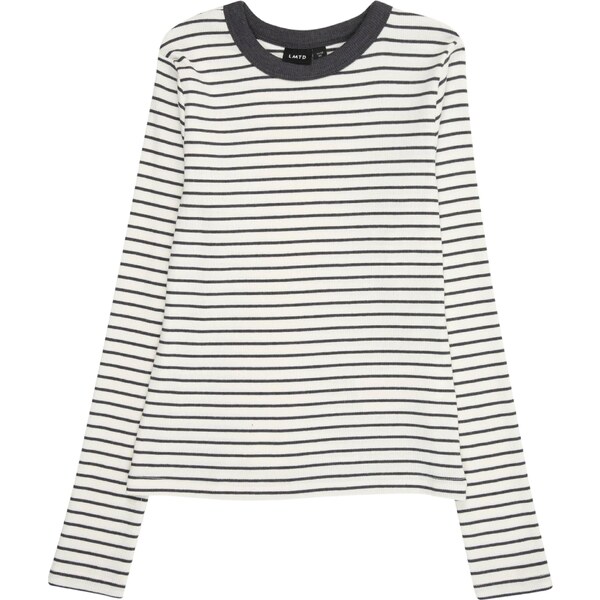 LMTD Tričko NLFHINAJA tmavosivá / biela 65861576