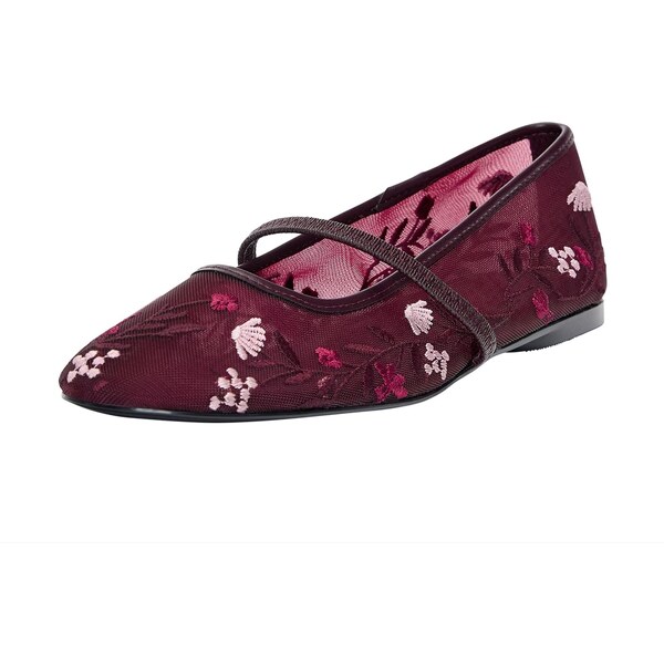 Pull&Bear Baleríny s ramienkom ružová / grenadínová / burgundská 65885539