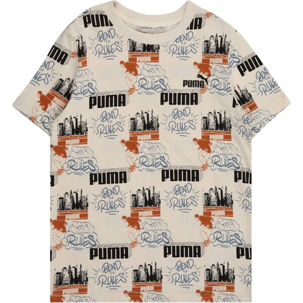 PUMA Tričko 90s dymovo modrá / homárová / čierna / biela 64746845