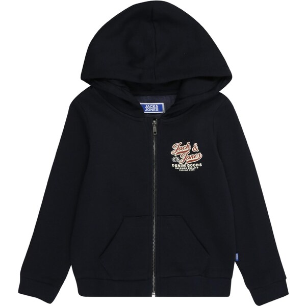 JACK & JONES MINI Tepláková bunda nebielená / tmavomodrá / hnedá 65658581