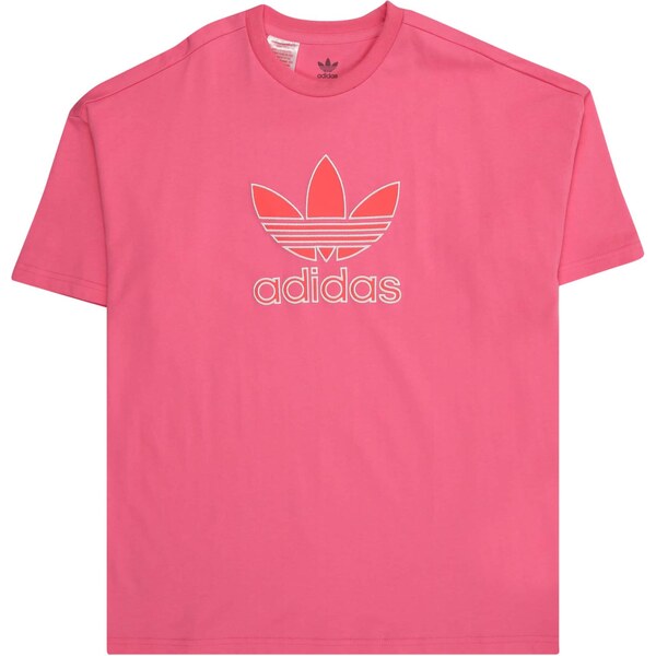 ADIDAS ORIGINALS Tričko Trefoil ružová / svetločervená / biela 64766007