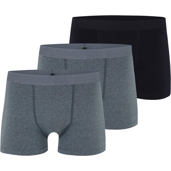 ABOUT YOU Boxerky Mario modrá melírovaná / čierna 65146444