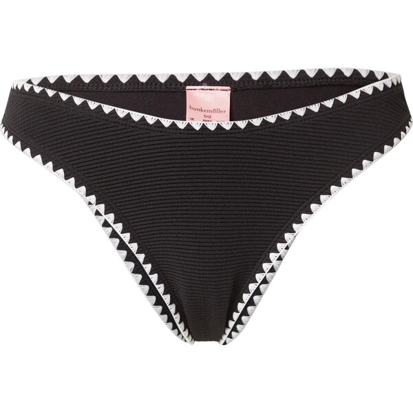 Hunkemöller Bikinové nohavičky Kenya čierna / biela 66008551