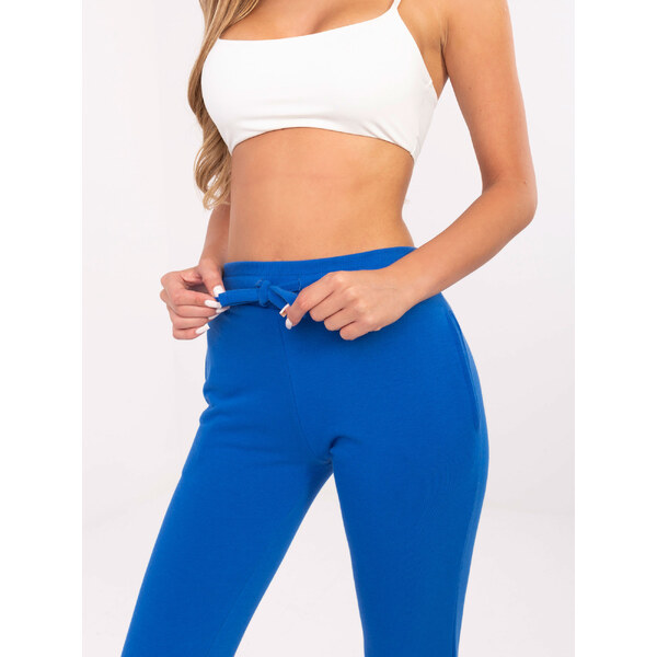 BASIC FEEL GOOD Modré štýlové tepláky B-005.56-dark blue 34496663