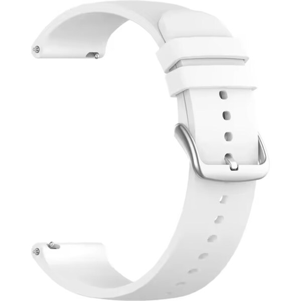 Madvell Silikónový remienok biela s hranatou sponou 22mm 46928199