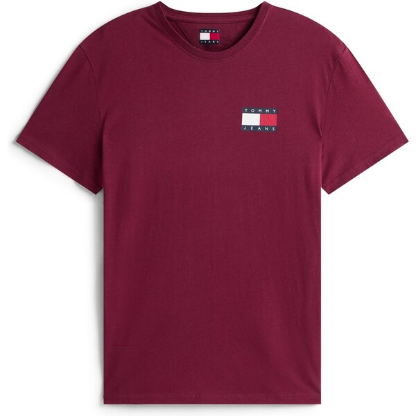 Tommy Jeans Tričko ESSENTIAL tmavočervená 64757933