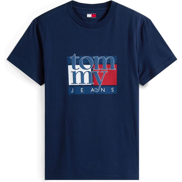 Tommy Jeans Tričko modrá / námornícka modrá / červená / biela 64757939