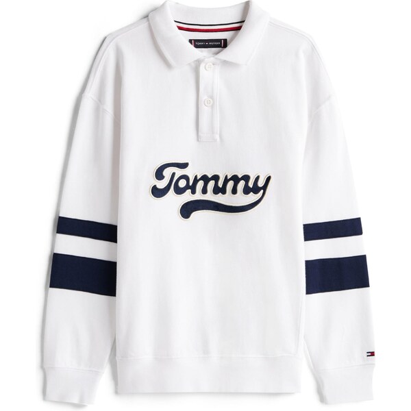 TOMMY HILFIGER Tričko Varsity námornícka modrá / biela / šedobiela 64757990
