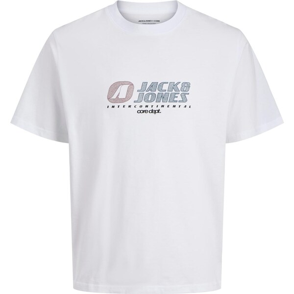 JACK & JONES Tričko JCOTIER tmavomodrá / burgundská / čierna / biela 64758002