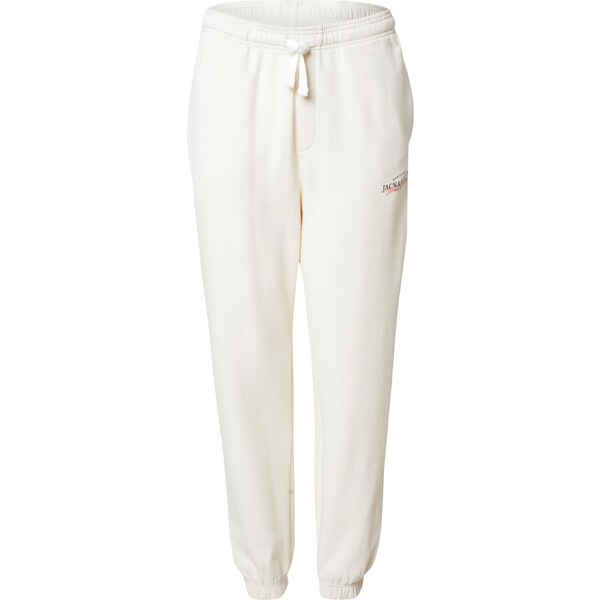 JACK & JONES Nohavice JPSTKane Billy červená / čierna / biela ako vlna 64758131