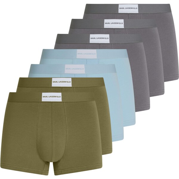 Karl Lagerfeld Boxerky ESSENTIAL svetlomodrá / sivá / olivová 64758107