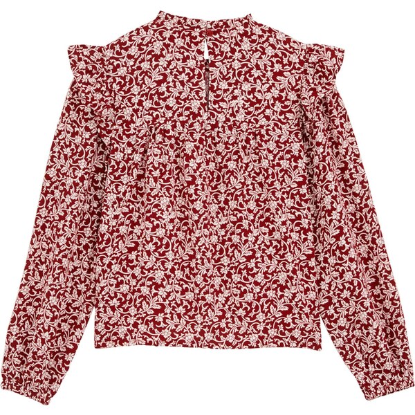 WE Fashion Blúzka červená / biela 65882827